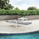 Havenside Home Davis Chaise Lounge Chair in White with Grey Cushions - Thumbnail 2