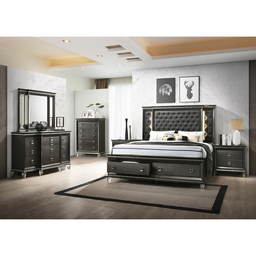 Best Quality Furniture Bellagio 6 Piece Bedroom Set