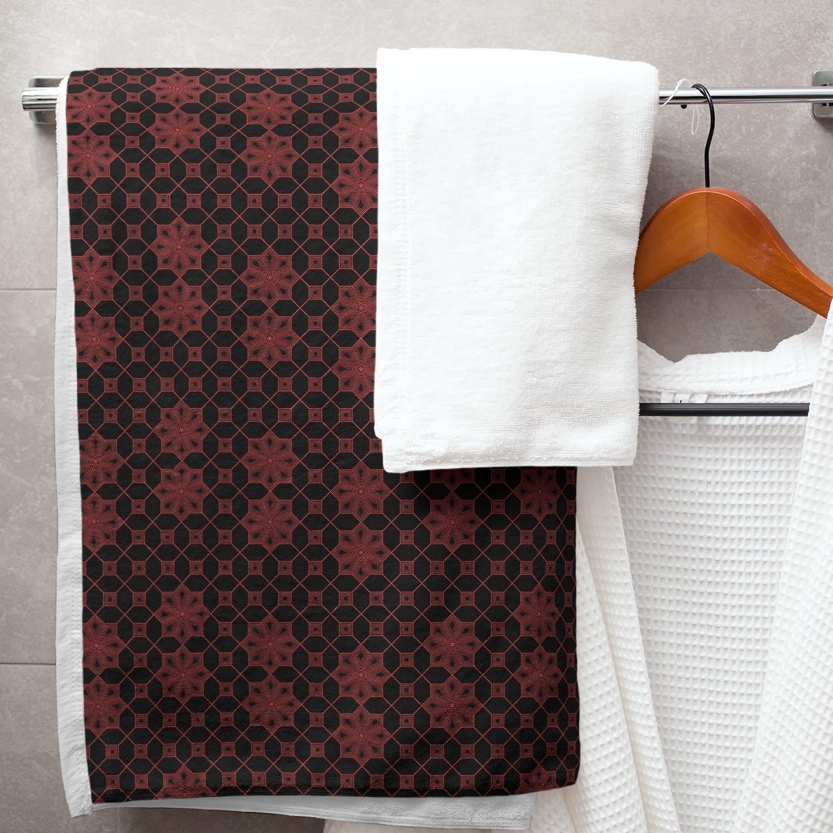 Classic Lattice Bath Towel - 30 x 60