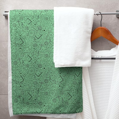 Classic RPG Pattern Bath Towel - 30 x 60