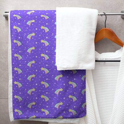 Shooting Stars Pattern Bath Towel - 30 x 60