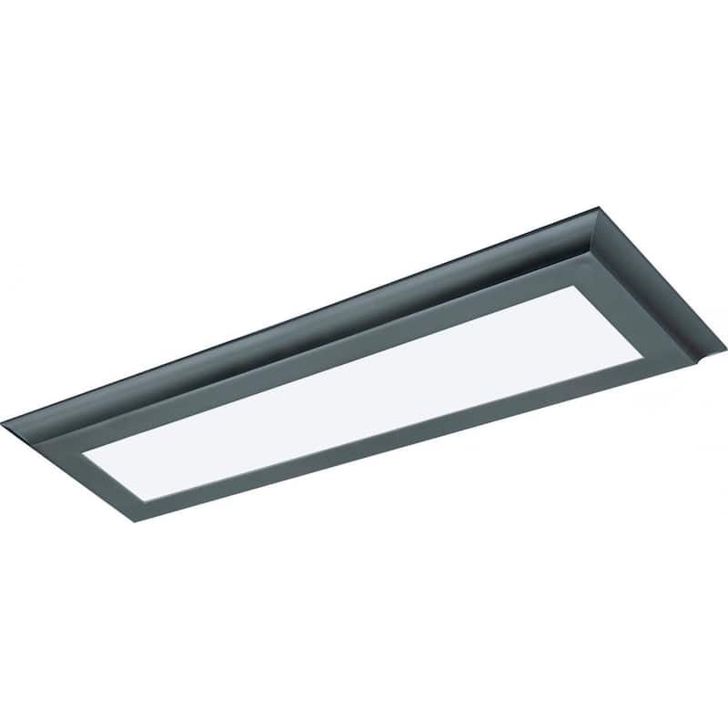 22W LED 7 In. X 25 In. Flush 3K Brz Flat Panel