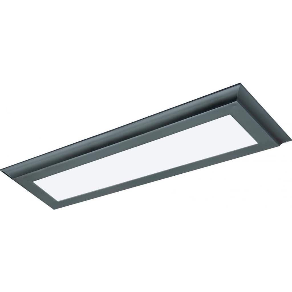 22W LED 7 In. X 25 In. Flush 3K Brz Flat Panel