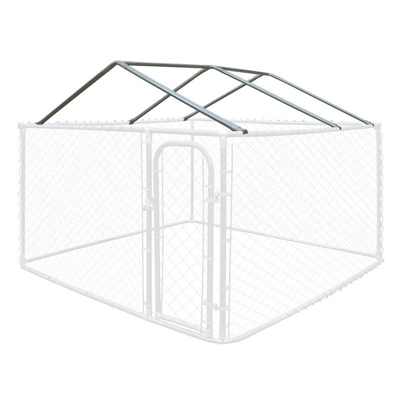 ALEKO Dog Kennel Roof Frame x Ft Finish Full Steel Chain