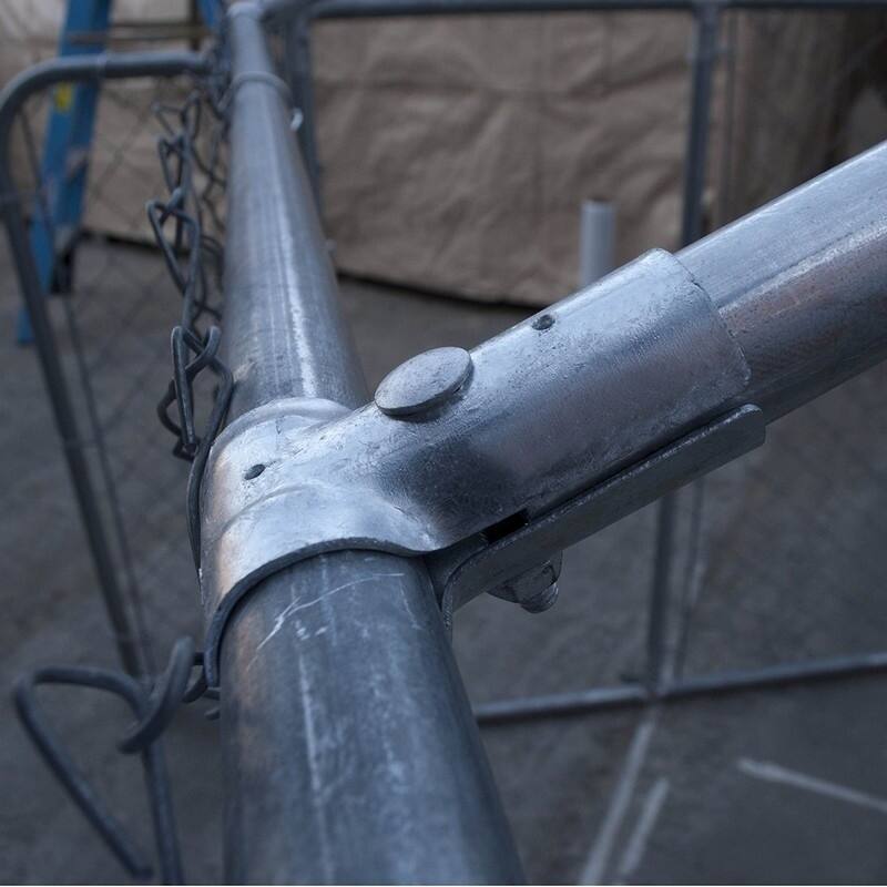 ALEKO Dog Kennel Roof Frame 7.5 x 7.5 Ft Finish Full Steel Chain Link Dividable