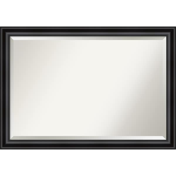 Grand Black Narrow Bathroom Vanity Wall Mirror