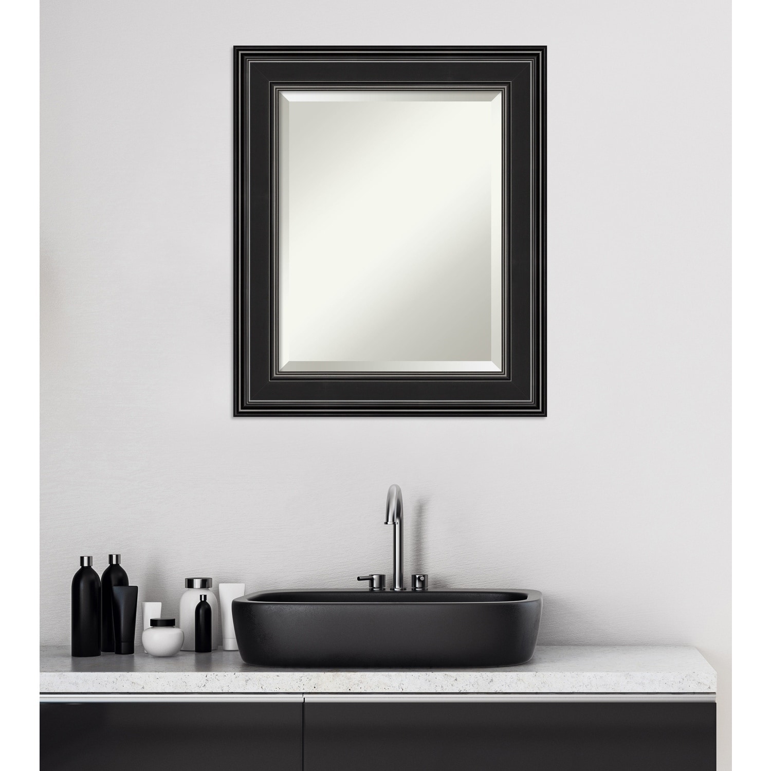 Copper Grove Morsang Bathroom Vanity Wall Mirror With Black Frame Copper Grove Morsang Bathroom Vanity Wall Mirror With Black Frame