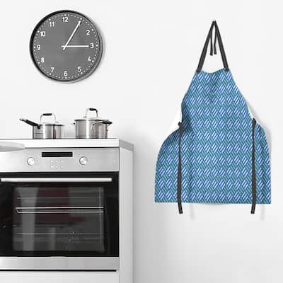 Two Color Stripe Diamonds Apron - 27 x 30