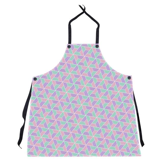 Three Color Trapezoids Apron - 27 x 30