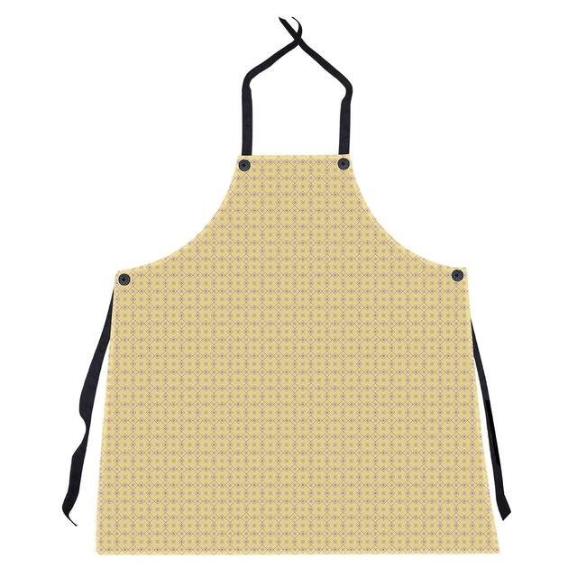 Two Color Doily Pattern Apron - 27 x 30