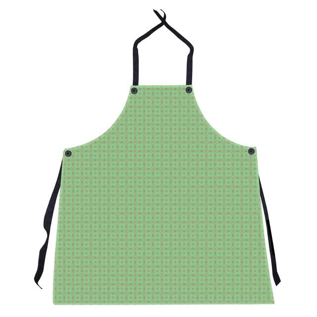 Two Color Doily Pattern Apron - 27 x 30