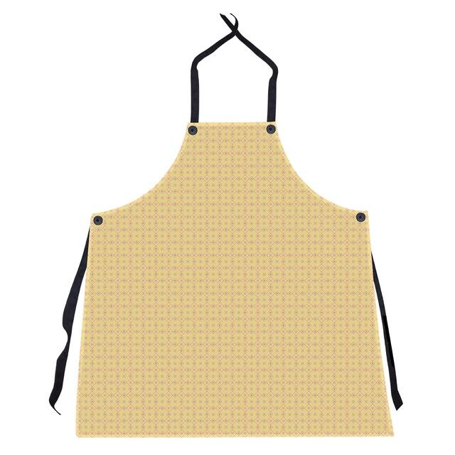 Two Color Doily Pattern Apron - 27 x 30