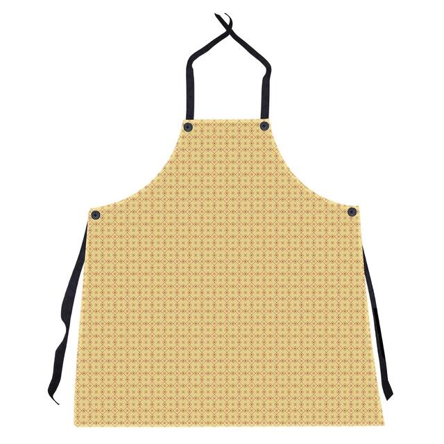 Two Color Doily Pattern Apron - 27 x 30