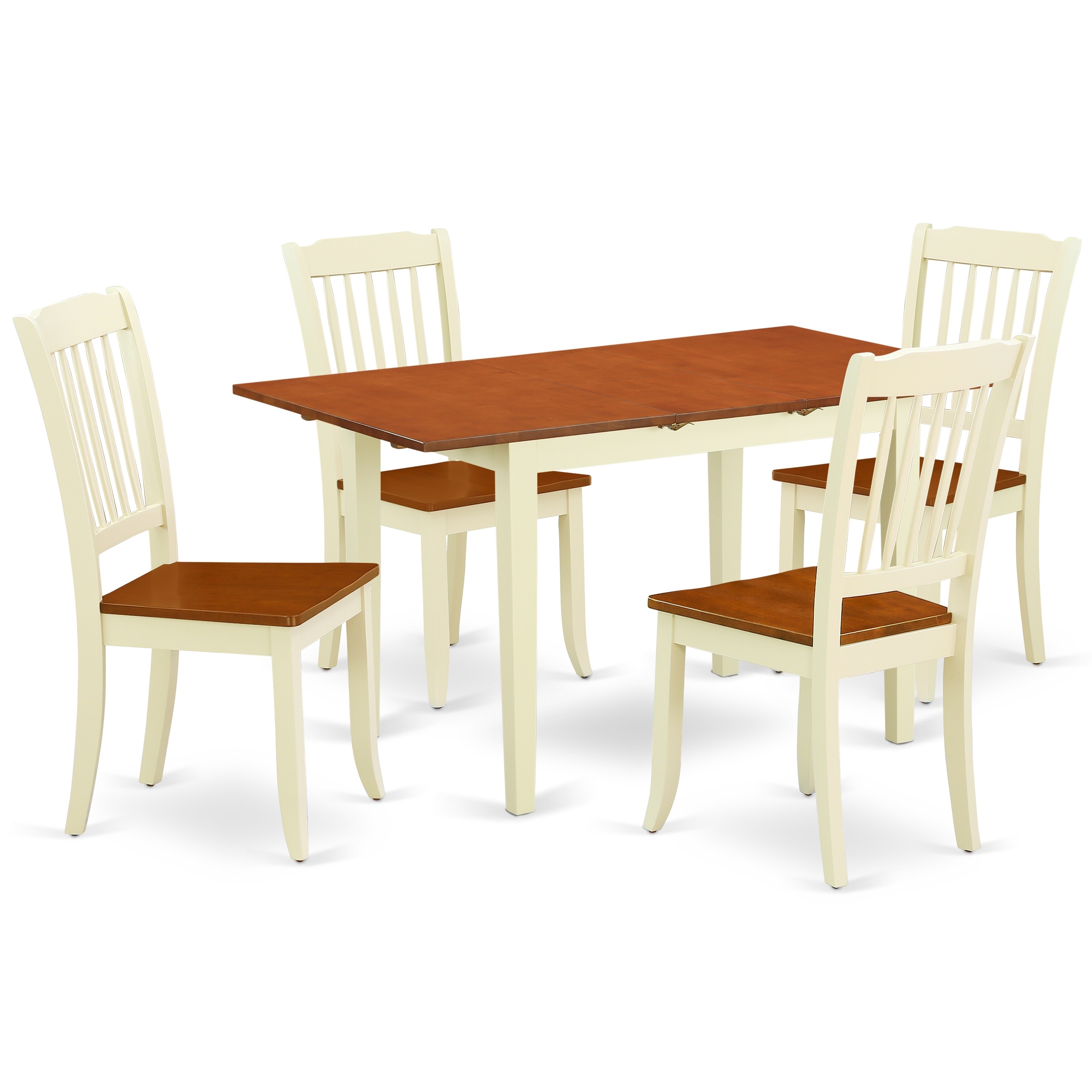 Rectangular 42 53 5 Inch Table With 12 Leaf And 2 Vertical Slatted Chairs Number Of Option Rectangular 42 53 5 Inch Table With 12 Leaf And 2 Vertical Slatted Chairs Number Of Option