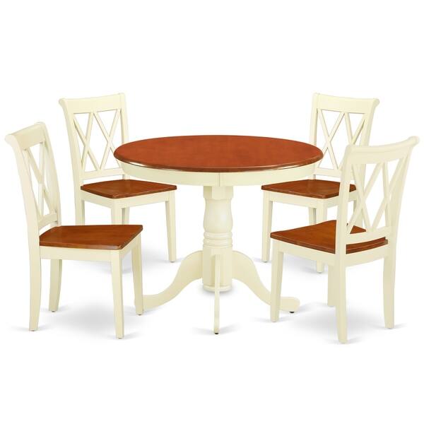 Shop Round 36 Inch Table And 2 Double X Back Chairs Number Of