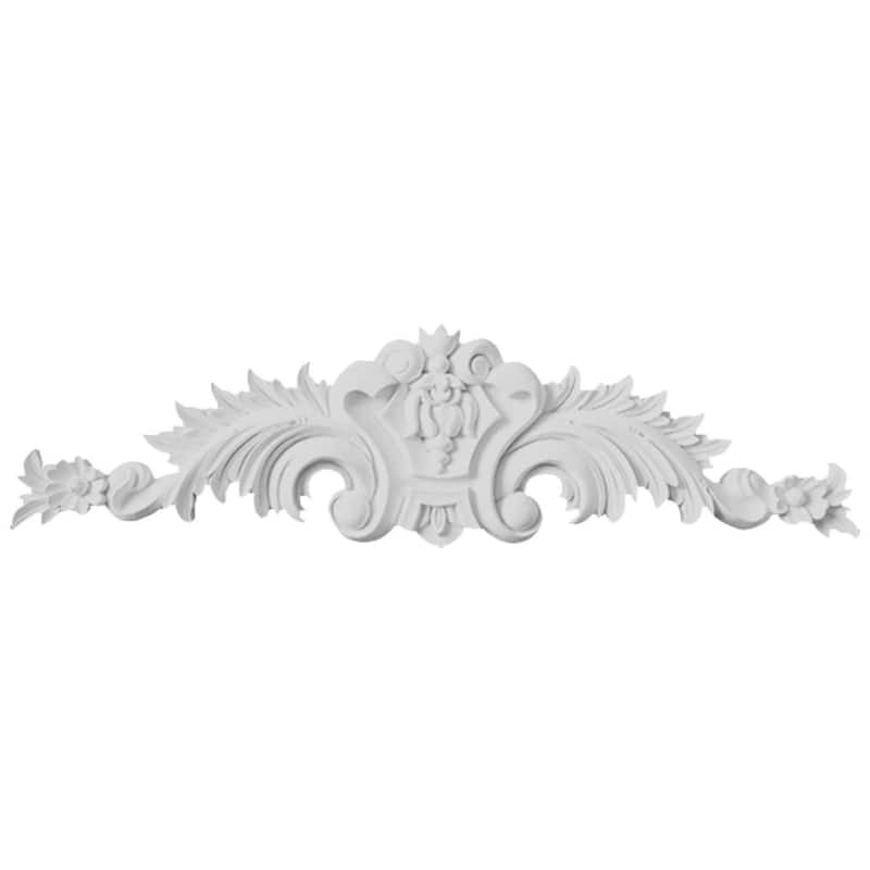 11 1/2"W x 2 7/8"H x 3/4"P Small Scroll Center with Scrolls