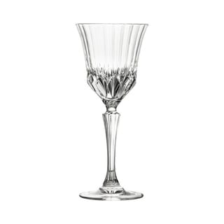 10 Strawberry Street Adagio 6 Oz White Wine Crystal Glass, Set of 6 ...