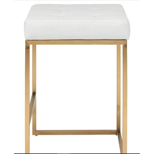 CHI Counter Stool White with Gold (set of 2) - N/A - Bed Bath & Beyond ...