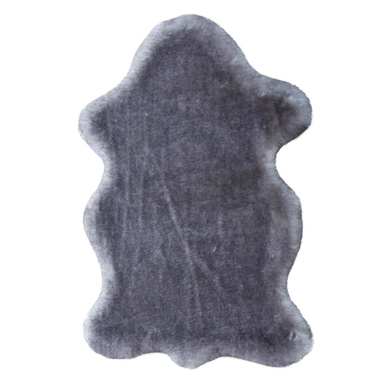 Amore Shag Animal Shaped Area Rug - 5' x 7' - 5' X 7' - Grey/White