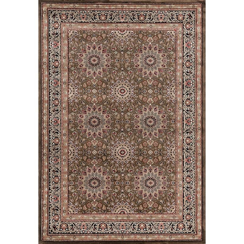 Glamour Brown/Beige Polypropylene Area Rug