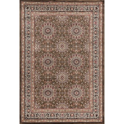 Glamour Brown/Beige Polypropylene Area Rug