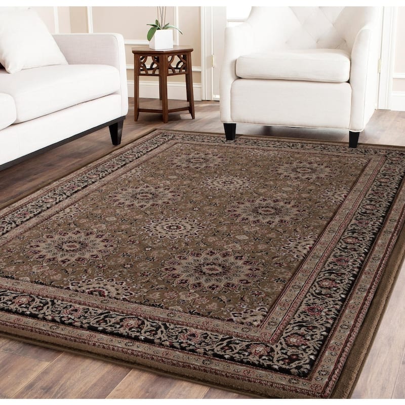 Glamour Brown/Beige Polypropylene Area Rug