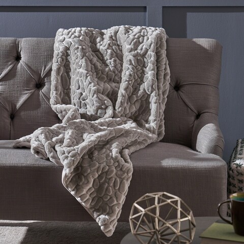 Warrin Faux Fur Throw Blanket by Christopher Knight Home