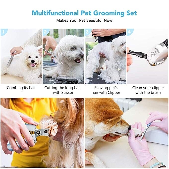 omorc professional pet hair clipper kit