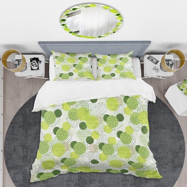 Designart Circular Abstract Retro Geometric X Mid Century Duvet Cover Set On Sale Overstock 28490423