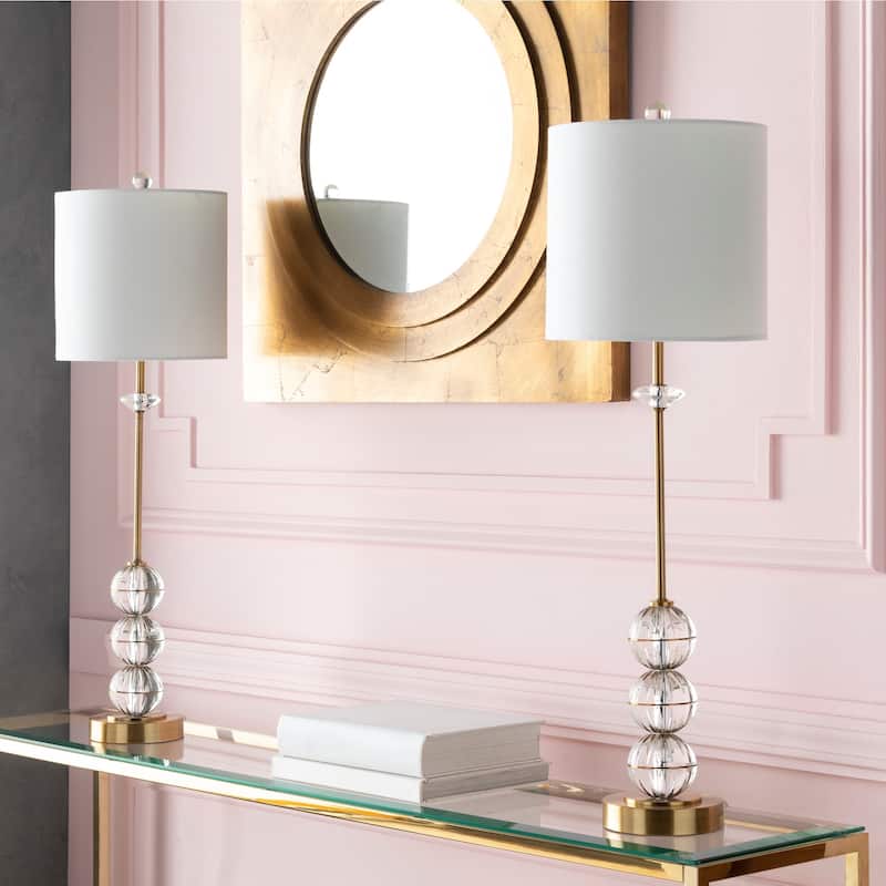 Albach Crystal Buffet Table Lamp (Set of Two) - 10" x 10" x 34"