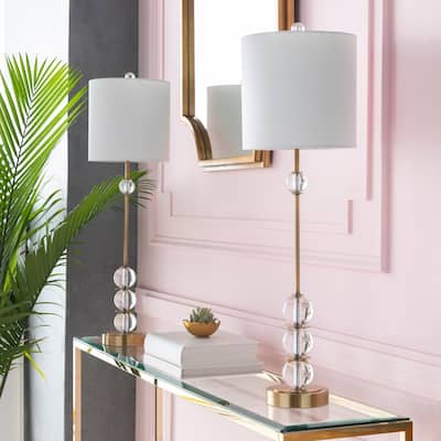 Albach Crystal Buffet Table Lamp (Set of Two) - 10" x 10" x 34"