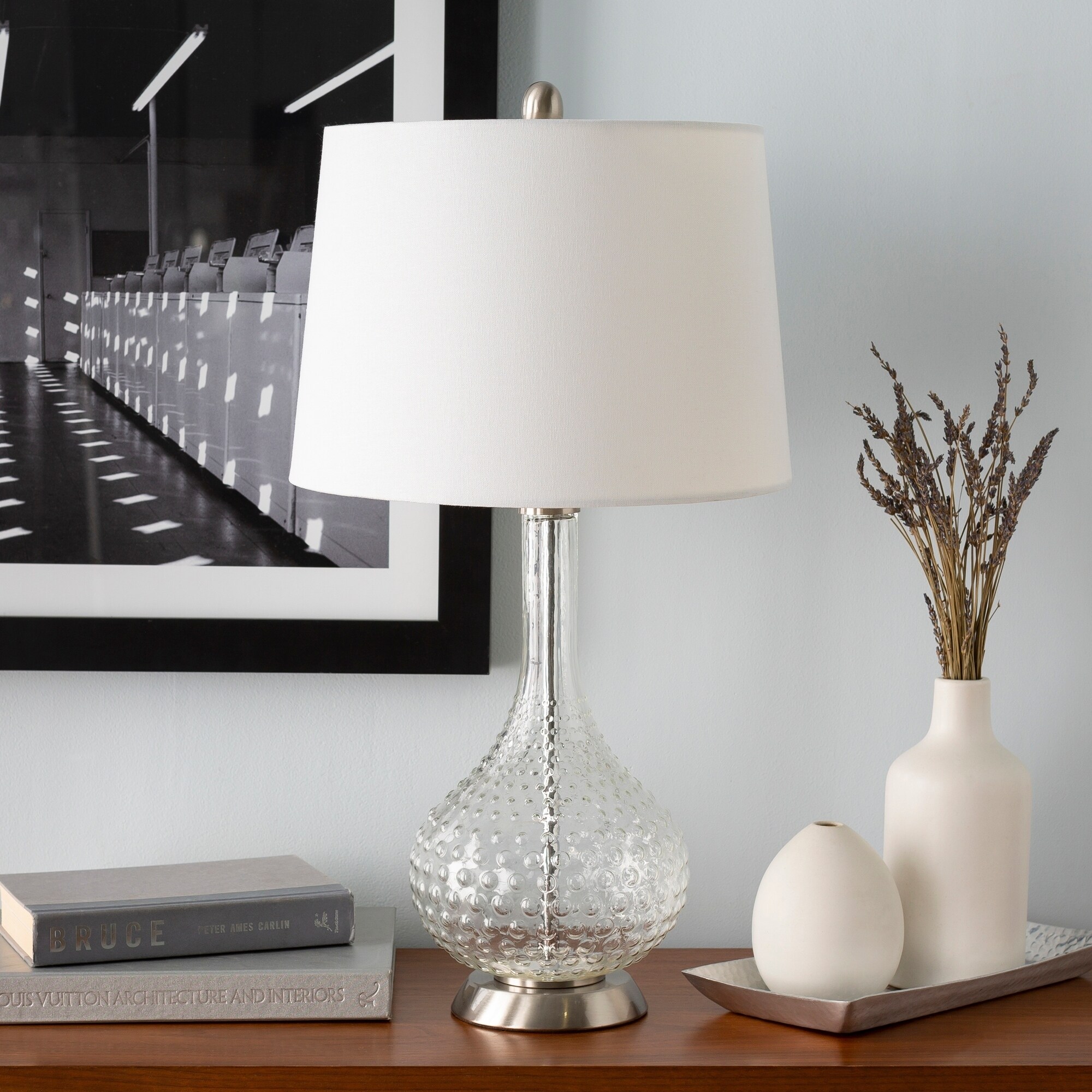 modern hobnail lamp