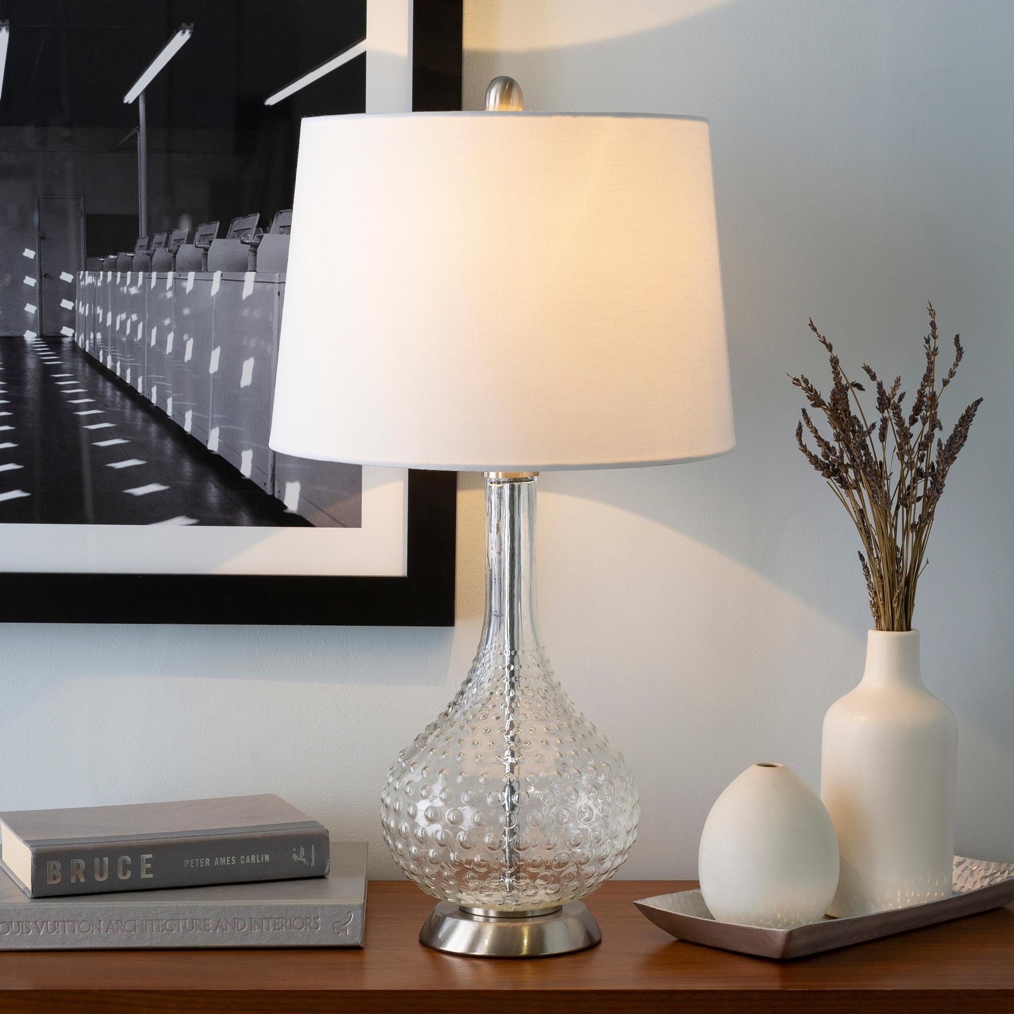 hobnail table lamp