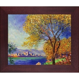 La Pastiche Antibes, View of Salis by Claude Monet with Mahogany ...