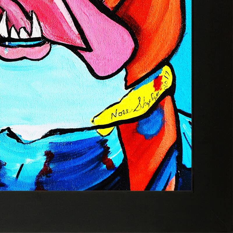 ArtistBe by overstockArt Bully by Nora Shepley with Black New Age Wood