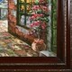 preview thumbnail 2 of 1, La Pastiche by overstockArt Cafe Italy with Cherry and Gold Heritage Wood Frame Oil Painting Wall Art, 30" x 26"