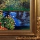 preview thumbnail 2 of 1, La Pastiche Corner of the Garden at Montgeron by Claude Monet with Gold Florentine Frame Oil Painting Wall Art, 31" x 27"