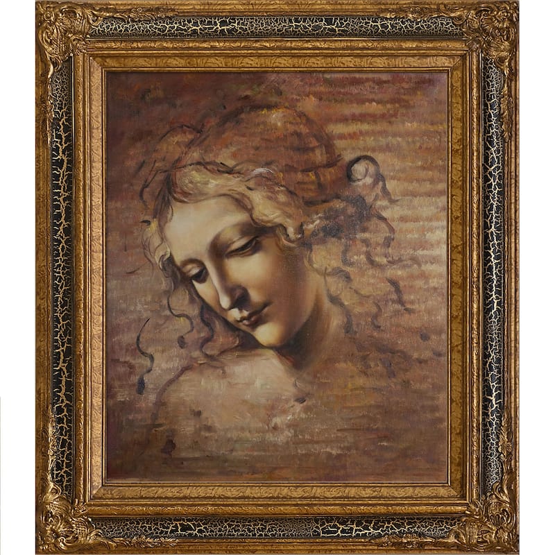 La Pastiche Female Head (La Scapigliata) by Leonardo Da Vinci with ...