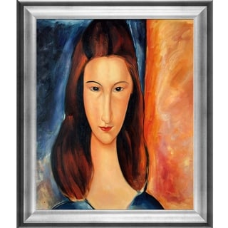 La Pastiche Portrait Of Jeanne Hebuterne By Amedeo Modigliani With 