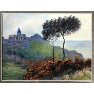 La Pastiche The Church At Varengeville, Grey Weather By Claude Monet 