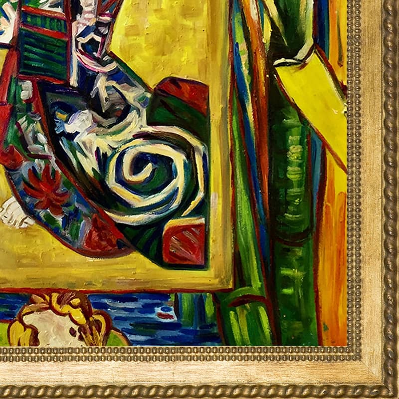 La Pastiche The Courtesan By Vincent Van Gogh With Gold Verona Bead And 