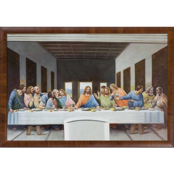 La Pastiche The Last Supper by Leonardo Da Vinci with Natural Wood ...