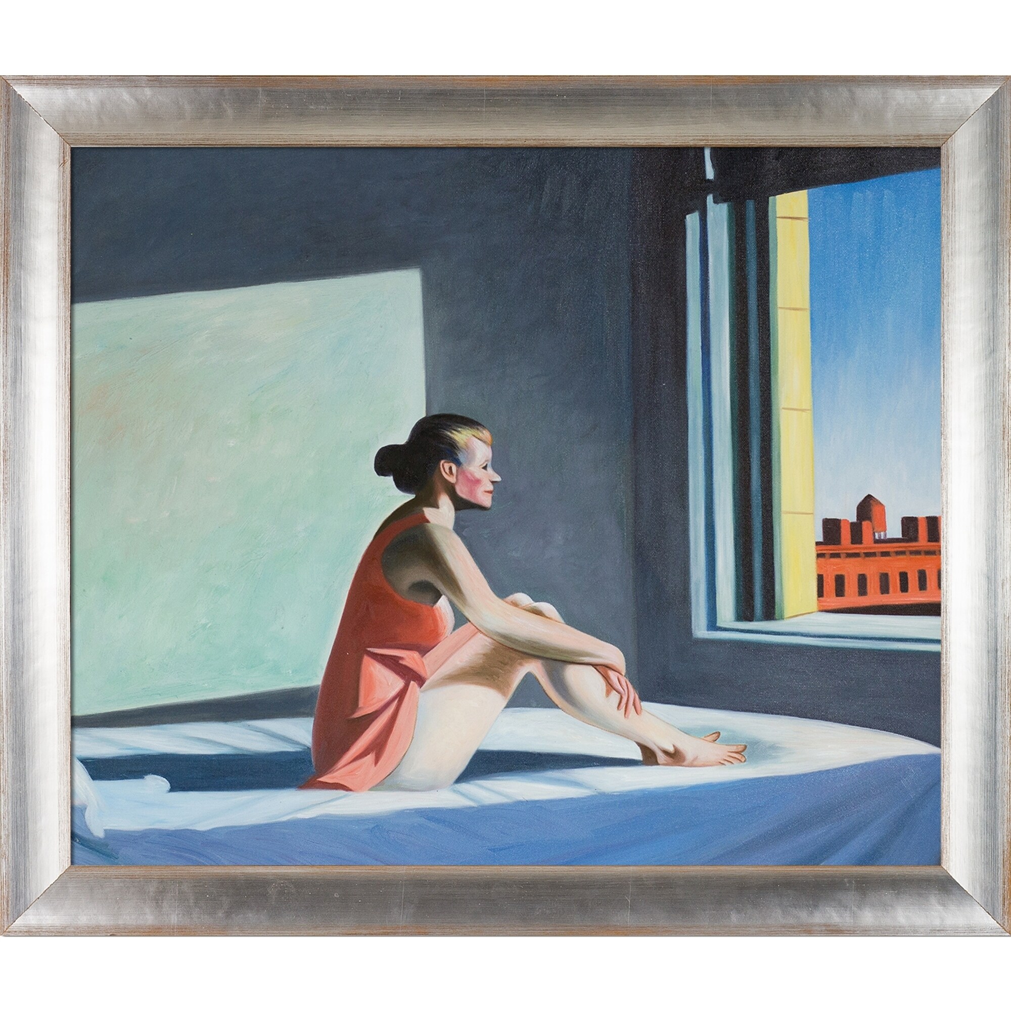 La Pastiche Morning Sun, 1952 by Edward Hopper with Silver, Brown