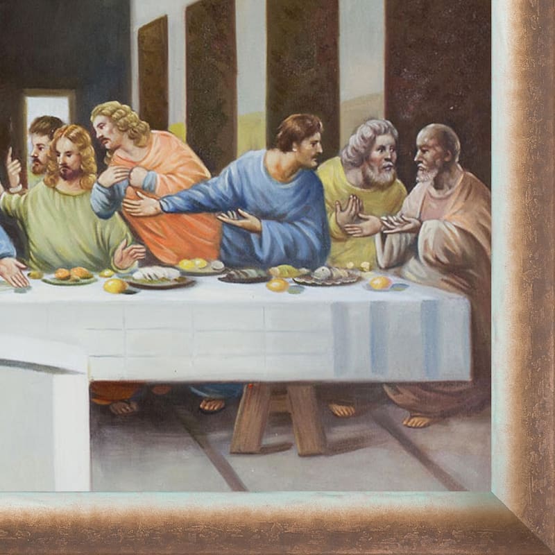 La Pastiche The Last Supper by Leonardo Da Vinci with Silver, Bronze ...