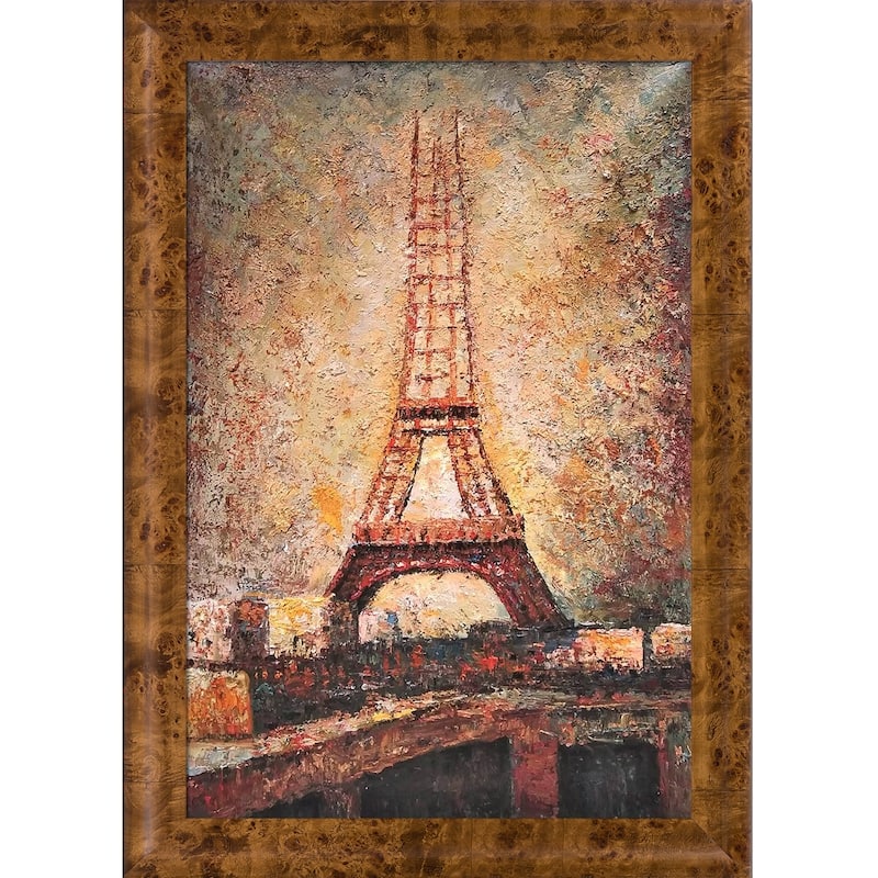 La Pastiche The Eiffel Tower by Georges Seurat with Natural Wood Havana ...