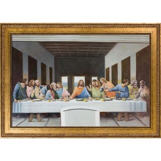 La Pastiche The Last Supper by Leonardo Da Vinci with Gold Versailles ...