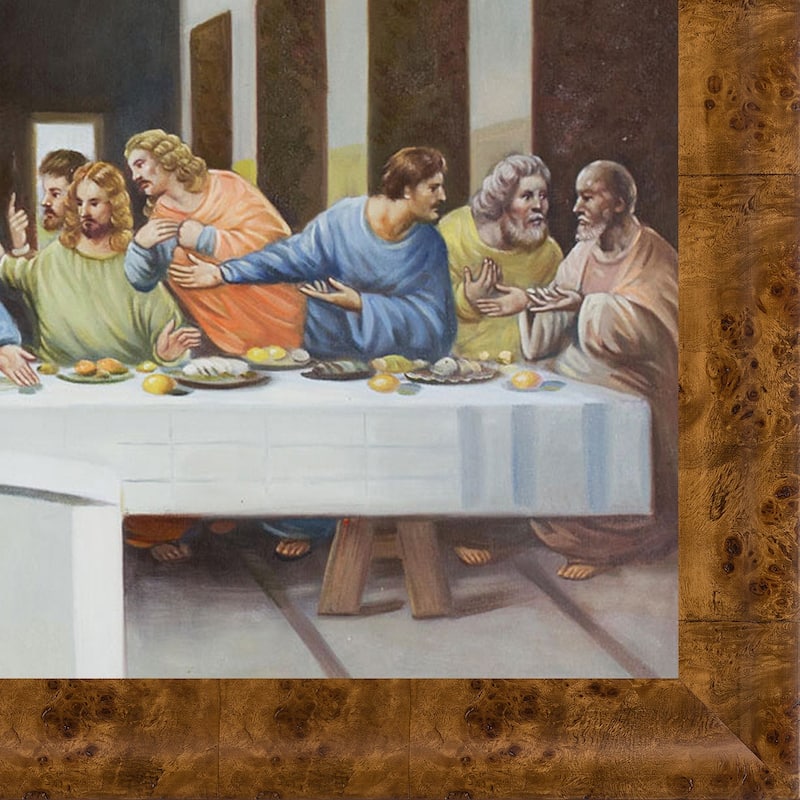 La Pastiche The Last Supper by Leonardo Da Vinci with Natural Wood ...