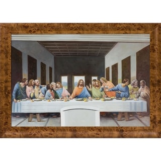 La Pastiche The Last Supper by Leonardo Da Vinci with Natural Wood ...