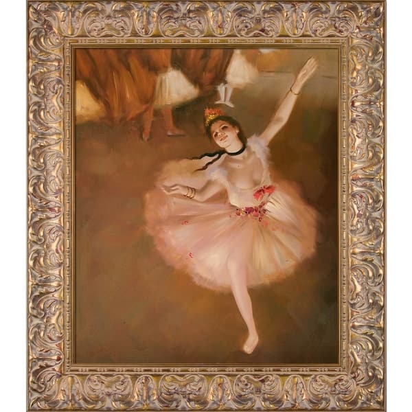 Shop La Pastiche Star Dancer On Stage By Edgar Degas With Gold