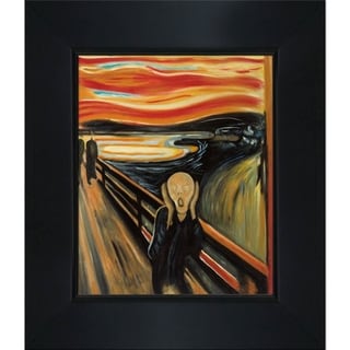 La Pastiche by overstockArt The Scream by Edvard Munch with Black New ...